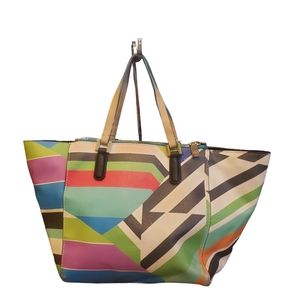 Trina Turk Geometric Vegan Leather Handbag Crossbody